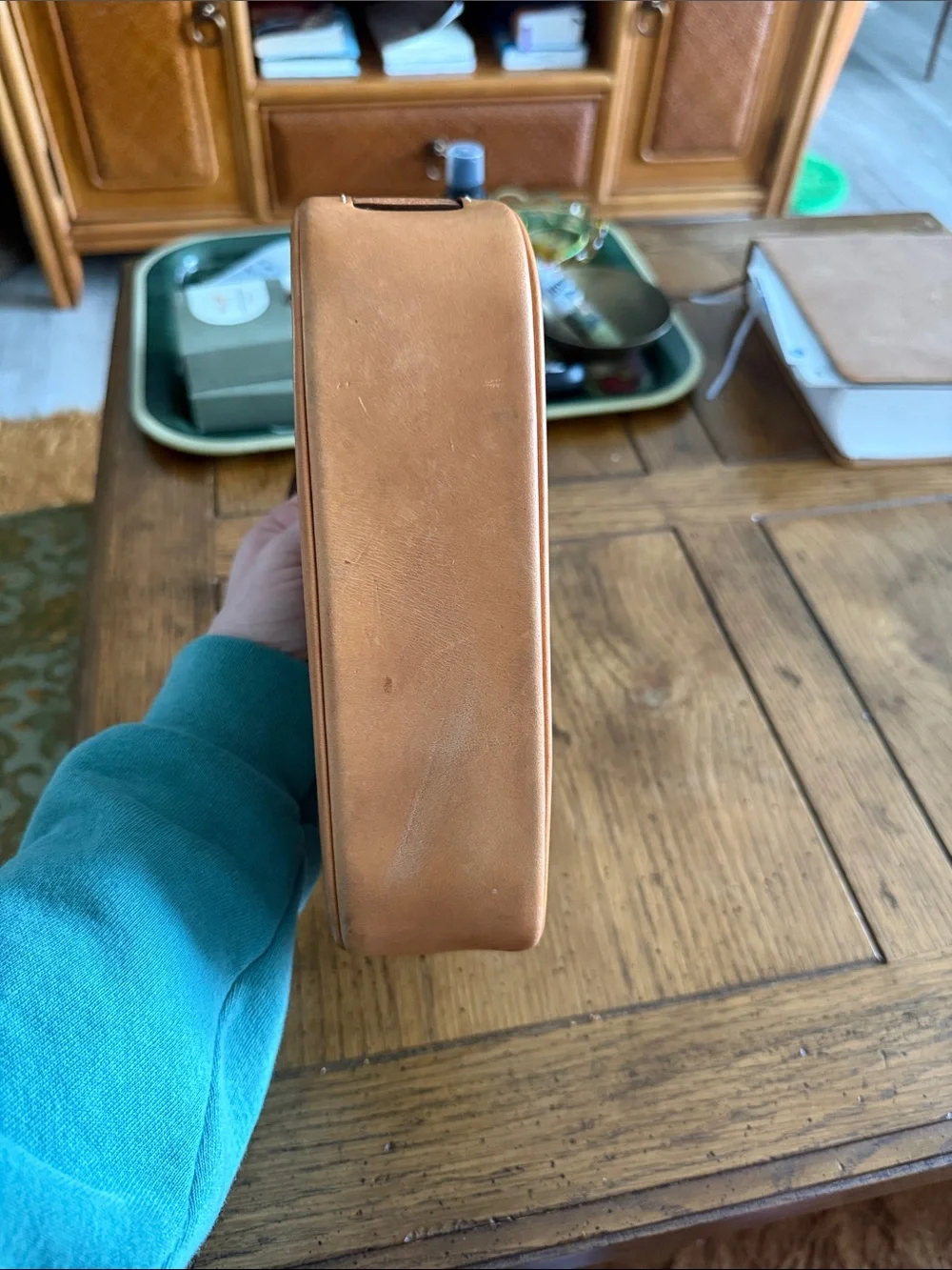 Coach Brown/Tan Signature Canvas Shoulder Bag - Picture 6 of 7